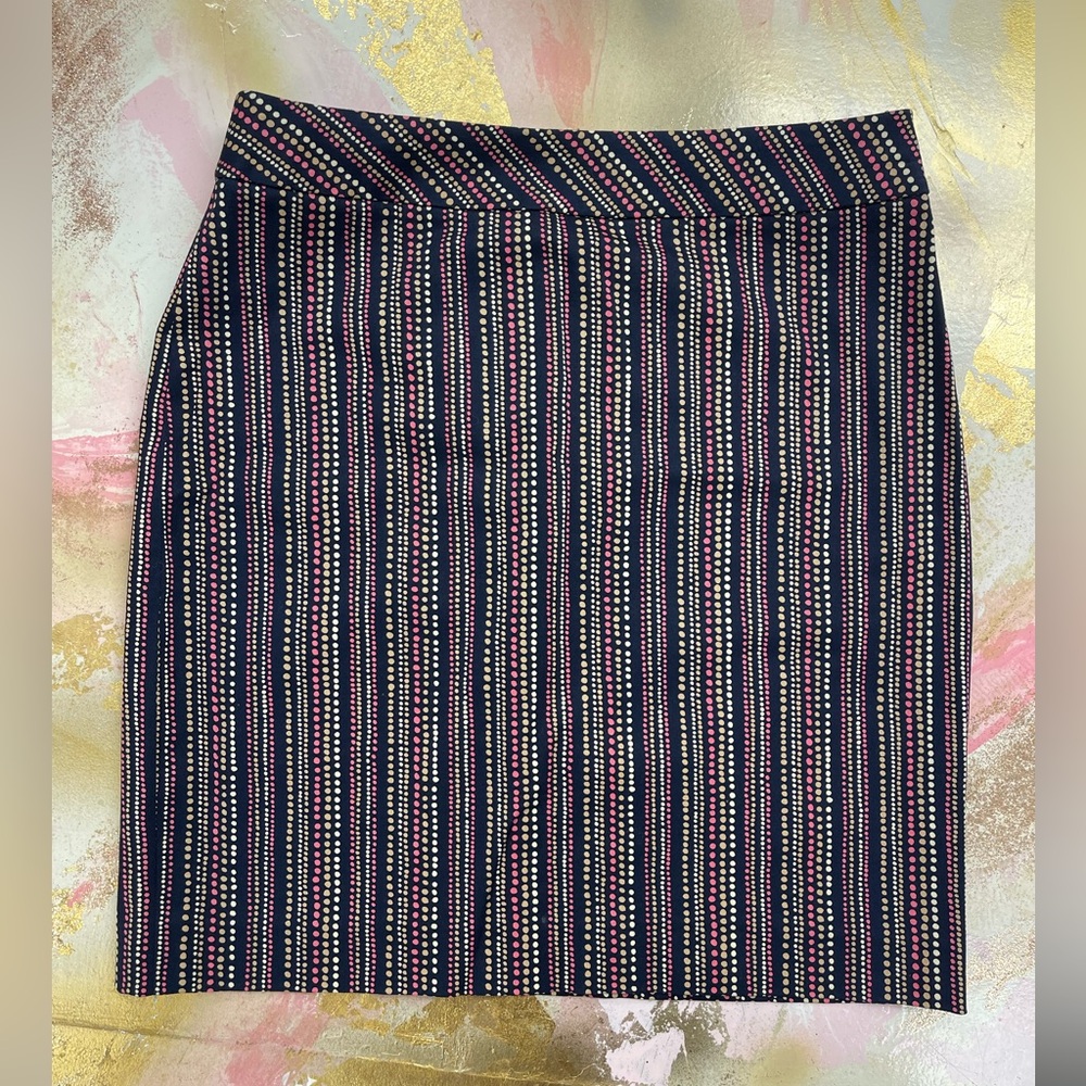 Etcetera multicolor polka dots twill mini skirt 8
